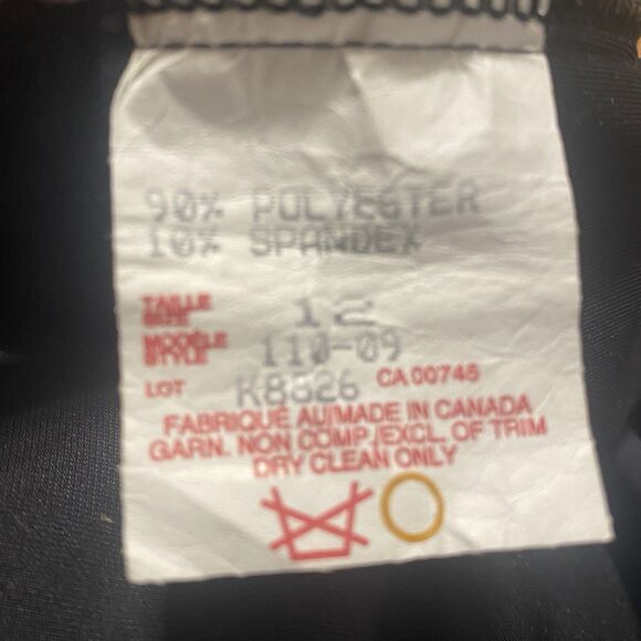 VTG Black Velvet Evening Gown Womens 12 Stretch Maxi Dress Side Slit Classic JSC - Picture 8 of 11